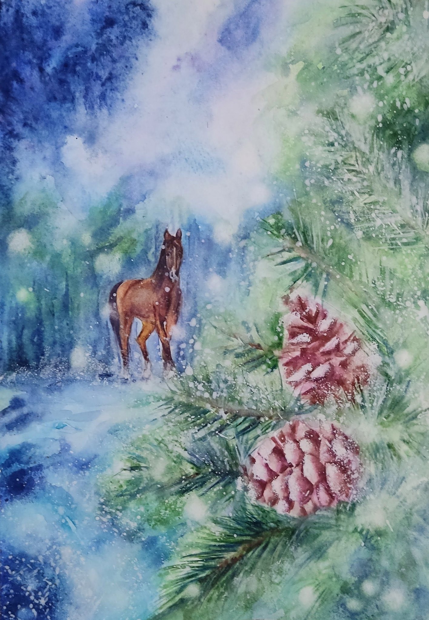 Picture of Original watercolor painting A4 